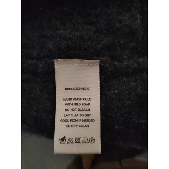 Lilla P 100% cashmere shrug cardigan open front gray grey - Picture 6 of 9